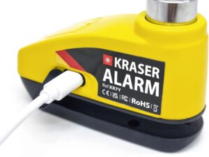 KRASER KR7Y Bloccadisco Antifurto Moto 110dB Ricaricabile