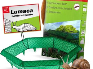SWISSINNO Recinzione anti-lumache da 2 m – Set completo per orto e aiuole