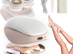 Rasoio elettrico donna indolore con LED e lame ipoallergeniche