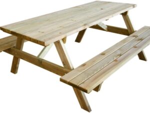VERDELOOK Tavolo Pic Nic 180x120 cm Legno Impregnato