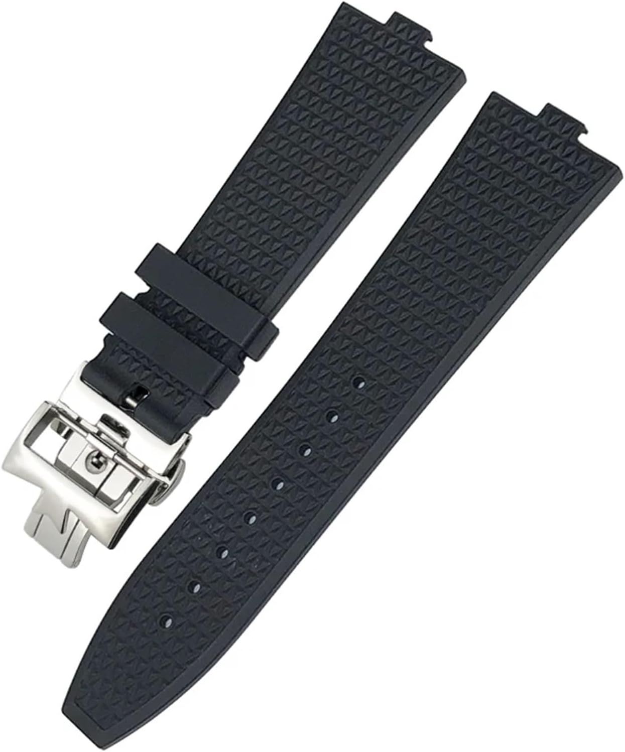 Cinturino gomma fluoro-caucciù 24x7mm per Overseas Vacheron