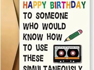 Biglietto compleanno personalizzato con busta - Regalo originale