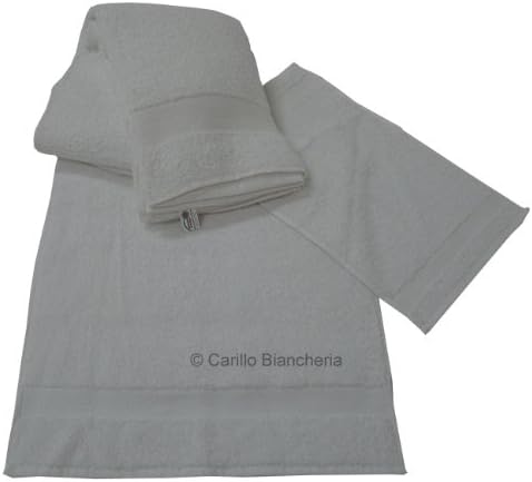 Carillo Set 10 Teli + 10 Asciugamani 100% Cotone