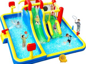 Parco gonfiabile WELLFUNTIME 11 in 1 per bambini