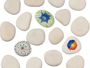 Relaxdays Sassi Piatti Colorabili, 2 kg Pietre Decorative