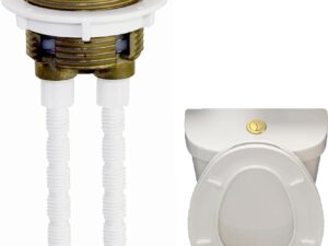 Pulsante WC ottone spazzolato doppio scarico 38 mm - Xiciki