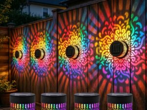 Lampada solare mandala 7 colori per esterni Flossty