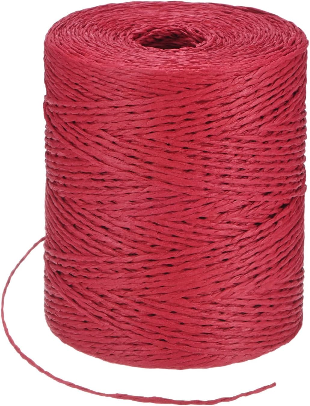 Filo di rafia per uncinetto 300m rosso 1,5mm