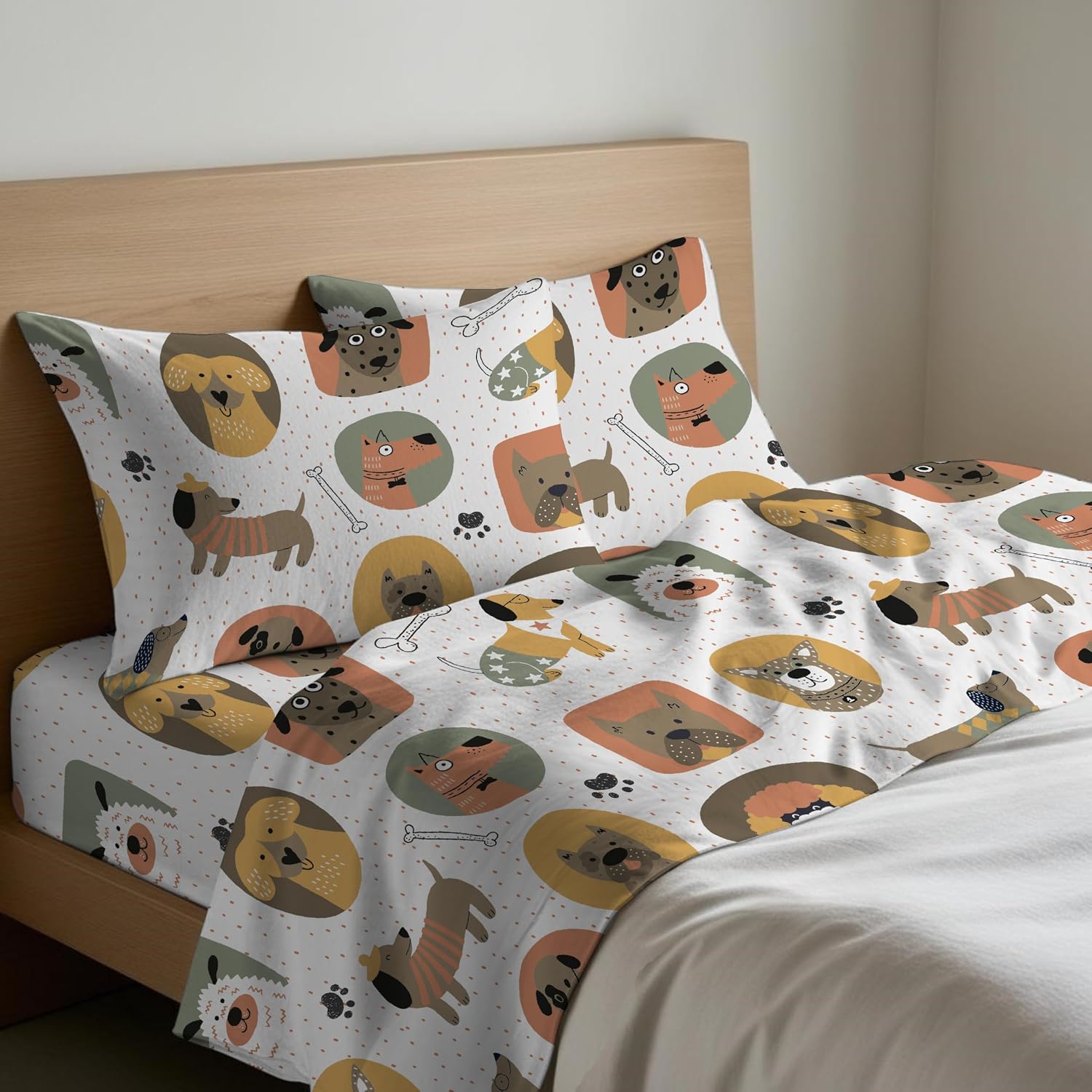 Tata Home Set Lenzuola Flanella Matrimoniale - Cotone Morbido