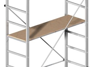 Trabattello alluminio 158x80cm H210cm Superminio