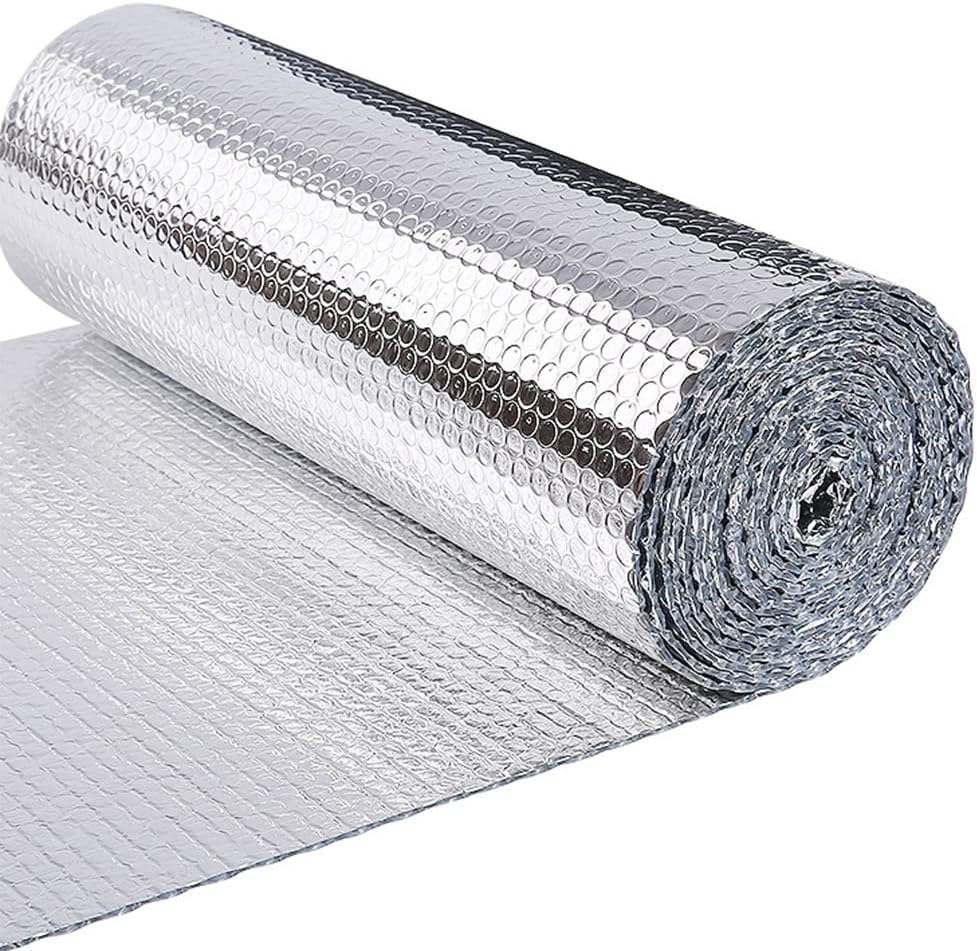 VOUNOT® Isolante Termico 60x10m, Pellicola Riflettente Doppio Strato