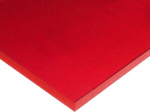 Lastra in Plexiglass Rosso Scuro 3 mm - 12"x12"
