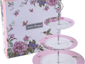 Alzatine porcellana rosa a forma di rosa - Confezione regalo