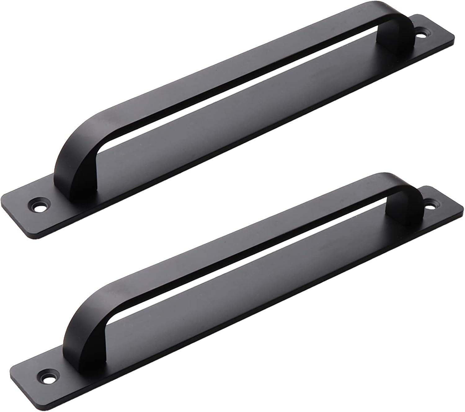 2 Maniglie Porta Scorrevole in Alluminio Black Hole 192mm