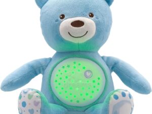 Chicco Orsacchiotto Baby Bear proiettore luci e melodie azzurro