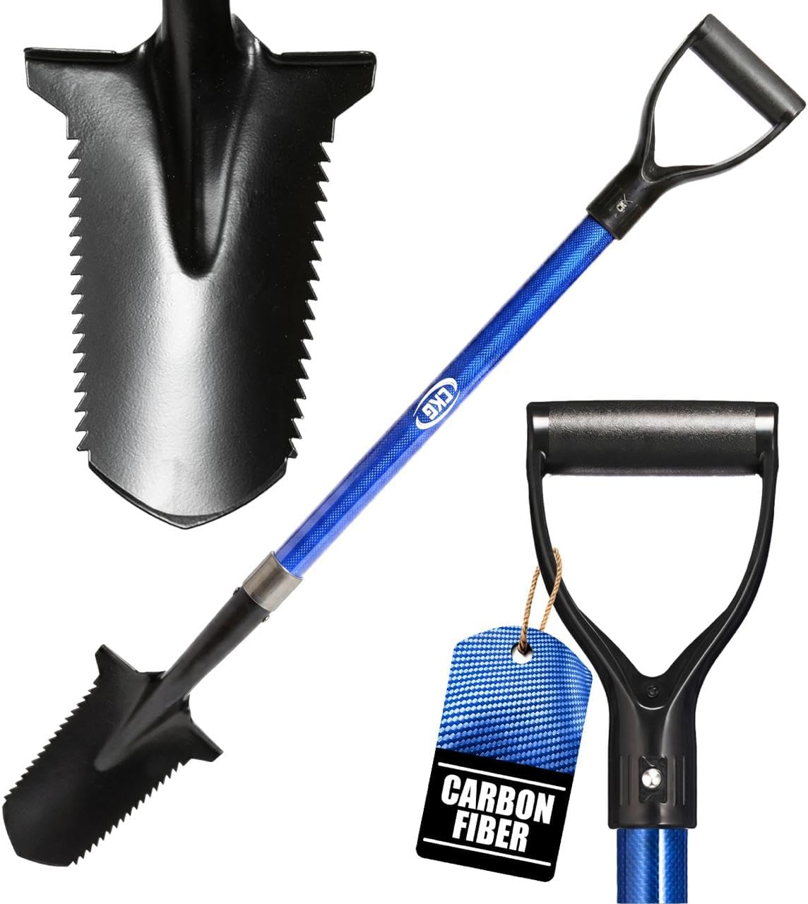 CKG Pala Metal Detector in Carbonio – Root Cutter Blu