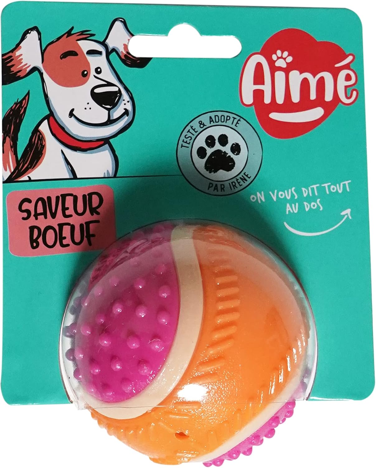 Aimé Palla 5 in 1 al manzo per cani - Indistruttibile