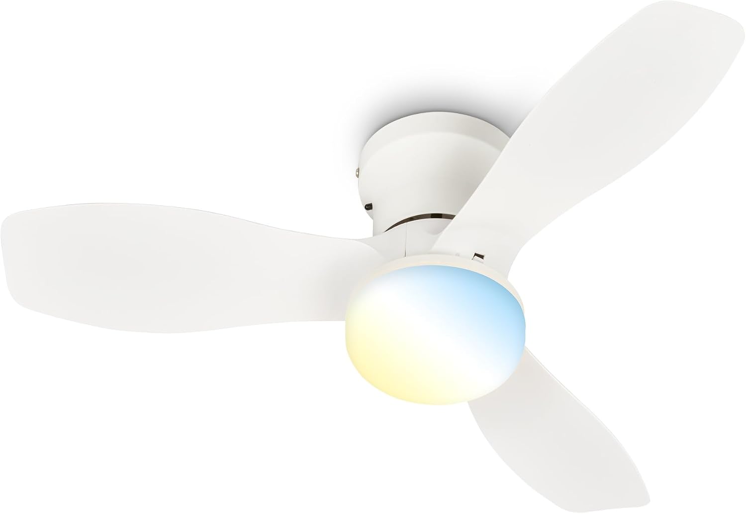 Briloner Ventilatore da soffitto LED 60 cm con telecomando