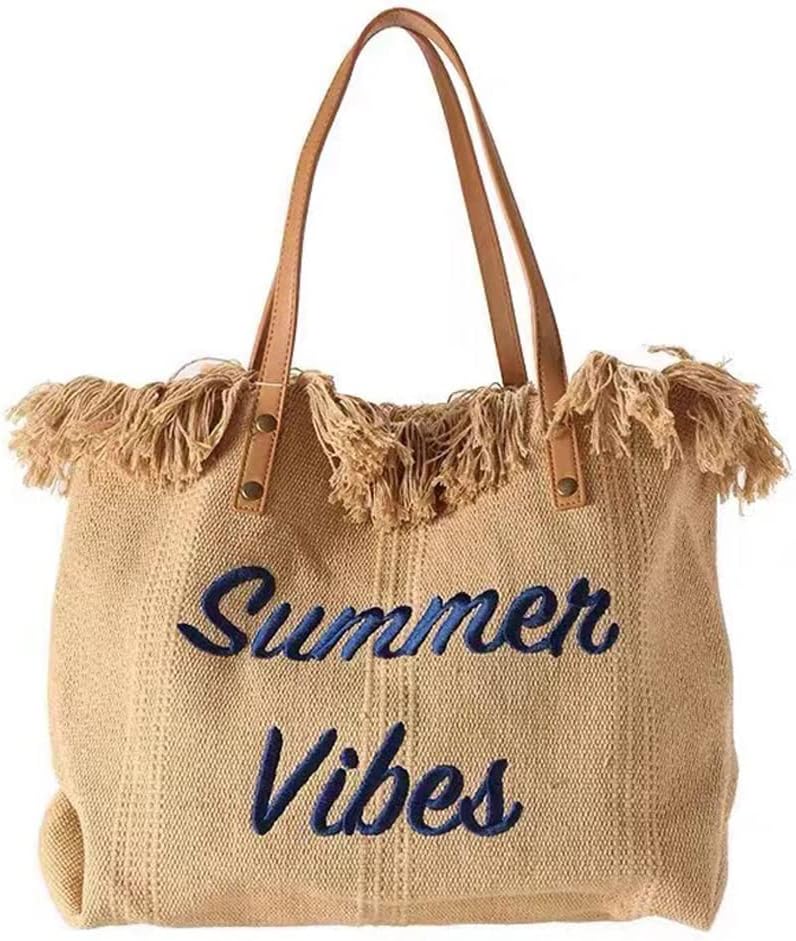Borsa Spiaggia Tela Grande Capacità Donna - GDVONE