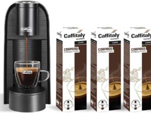 Caffitaly Volta Nera: Macchina Capsule + 30 Caffè Corposo