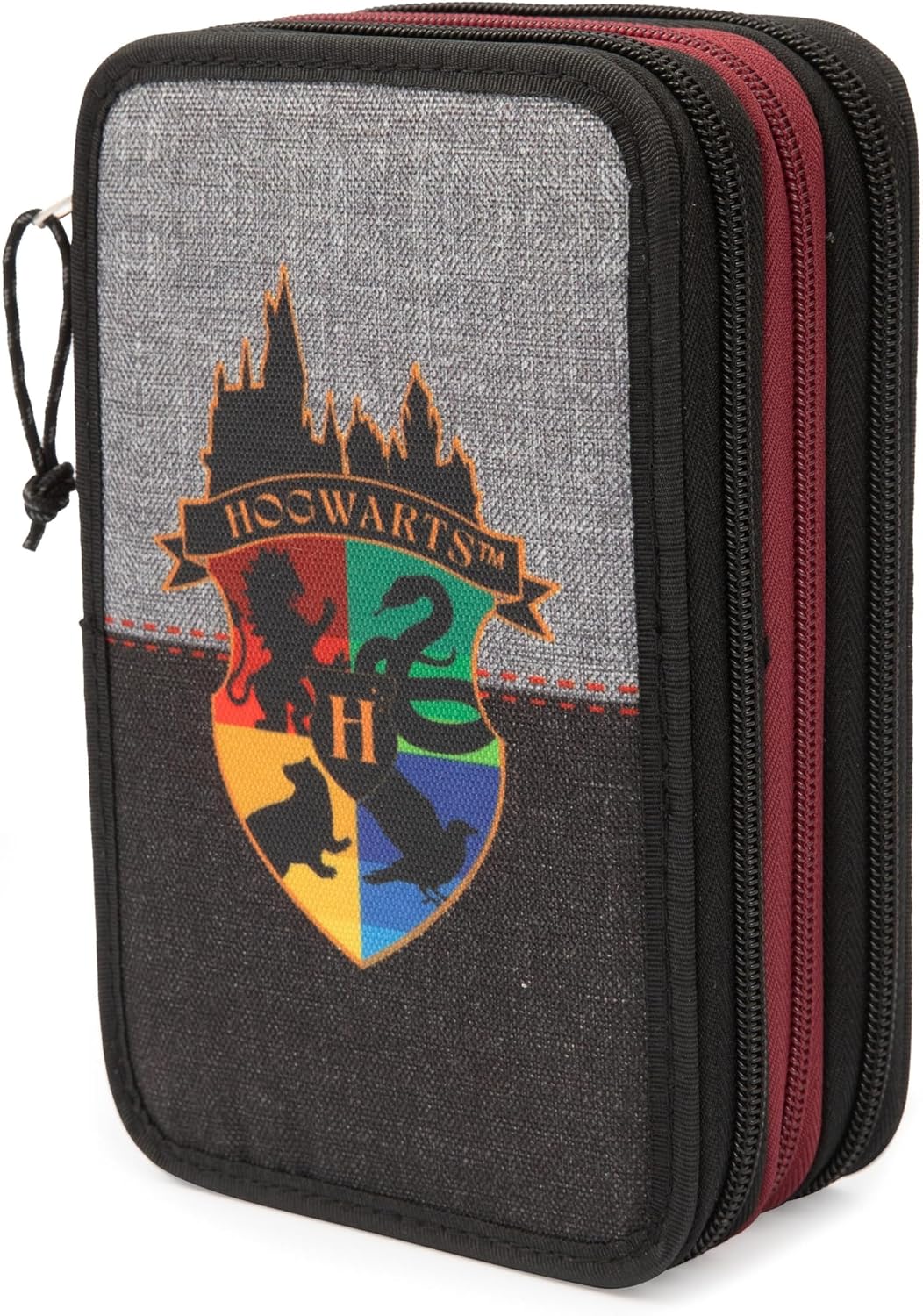 Astuccio Harry Potter Triplo Scuola con Matite e Pennarelli