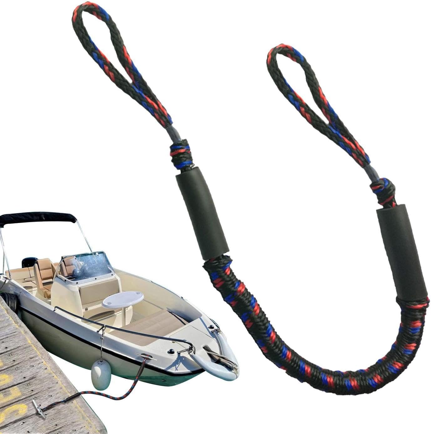 Corda ormeggio 1,2 m antiscivolo per barche e kayak