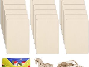 21 Pannelli Compensato Tiglio 10x15cm per Progetti Fai-da-Te