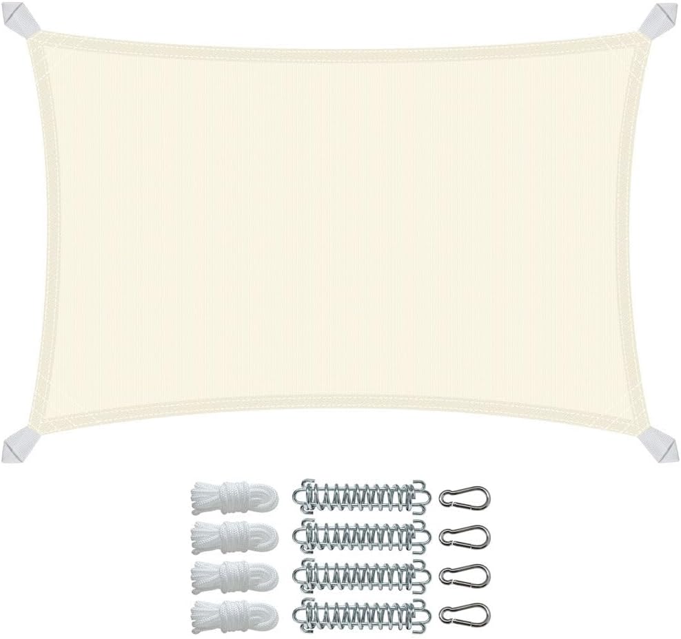 VOUNOT® Vela Ombreggiante Impermeabile 3x2m, Beige
