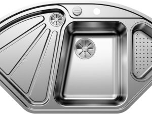 Blanco Delta Lavello Angolare Acciaio Inox Satinato 105,6x57,5 cm