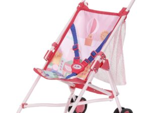 Passeggino BABY born rosa con borsa, cinture e pieghevole