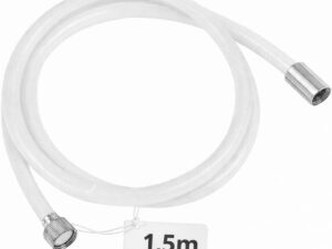 Tubo doccia flessibile 200 cm universale bianco G1/2"