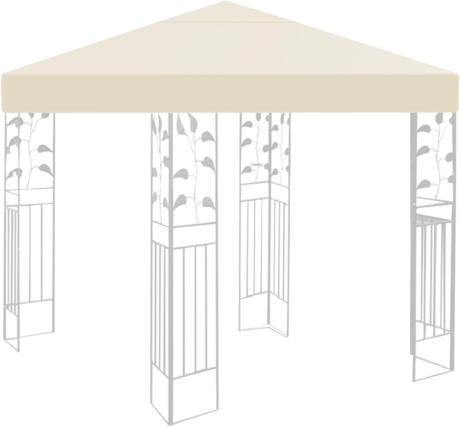 Copertura gazebo 3x3 m beige impermeabile SupBiky