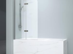 EMKE Parete doccia per vasca 110x140 cm con rivestimento autopulente