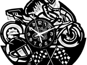 Orologio Moto Corsa - Bandiere a Scacchi | Instant Karma Clocks