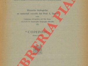 Copepodi: Ricerche biologiche Mar Rosso (1923-1924)