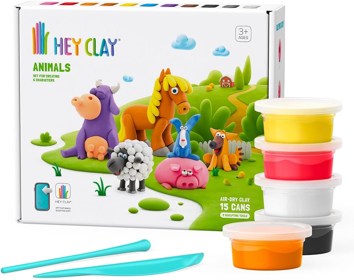 Hey Clay Set Animali Domestici - 15 Confezioni