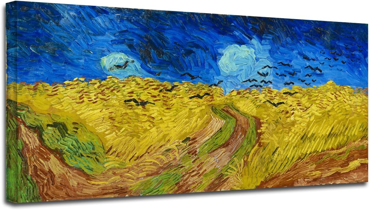 Quadro Van Gogh: Campo di Grano con Corvi - Grafic
