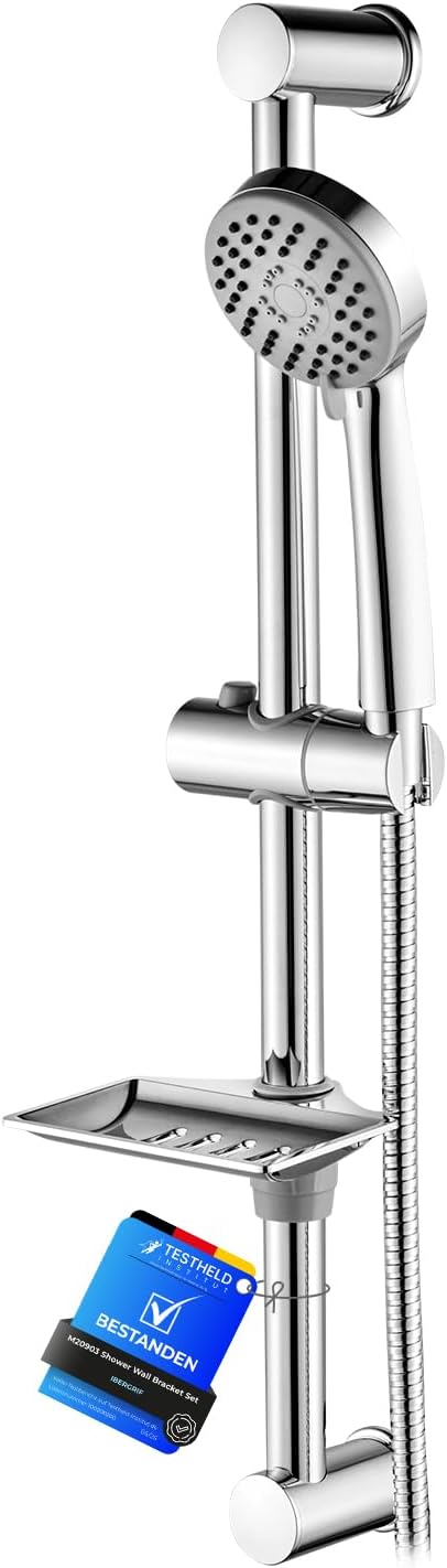Ibergrif M20903 Set Doccia Completo Cromato Anticalcare