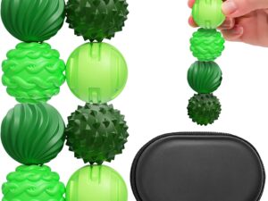 Palline magnetiche sensoriali Maslasee, 8 pezzi antistress