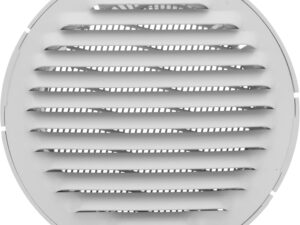 Griglia ventilazione Amig Ø80 mm alluminio bianco