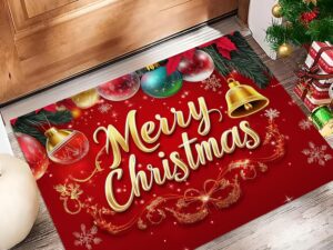 Zerbino Natale Accogliente 50x80 cm Rosso Borgogna