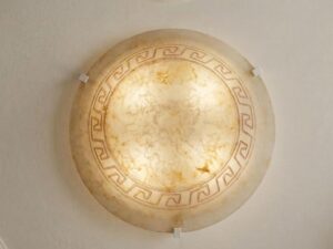 Plafoniera vetro 40 cm elegante made in Italy