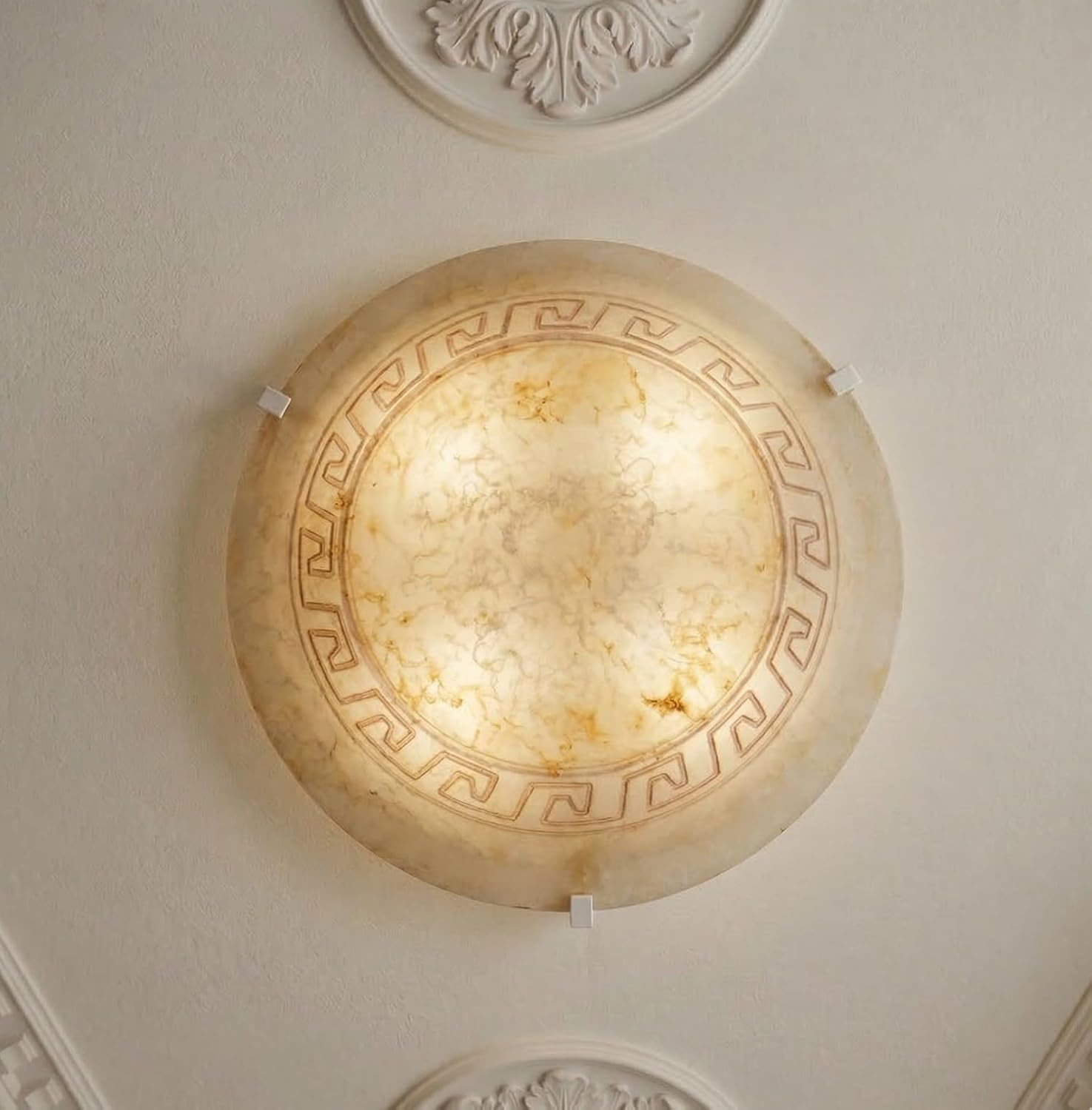 Plafoniera vetro 40 cm elegante made in Italy