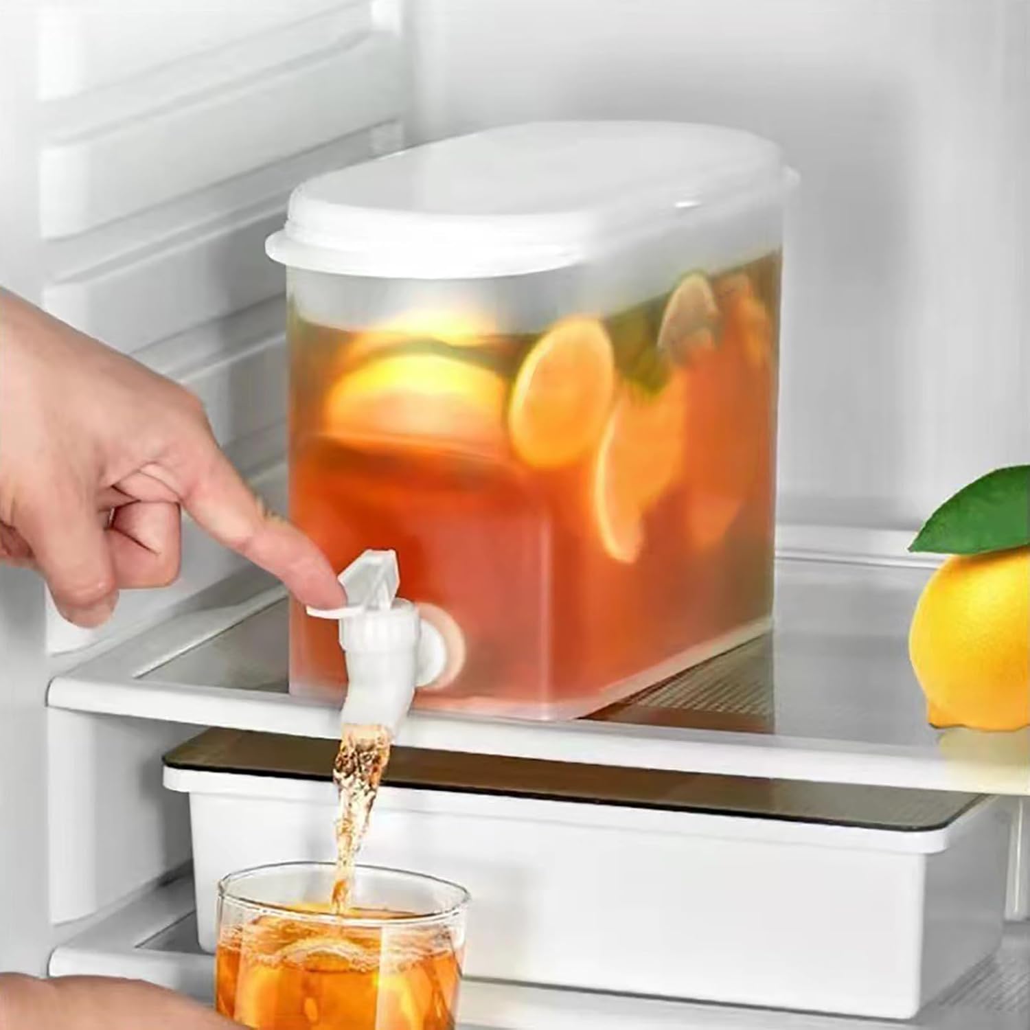 Dispenser bevande 3,5L con rubinetto, ideale per frigo