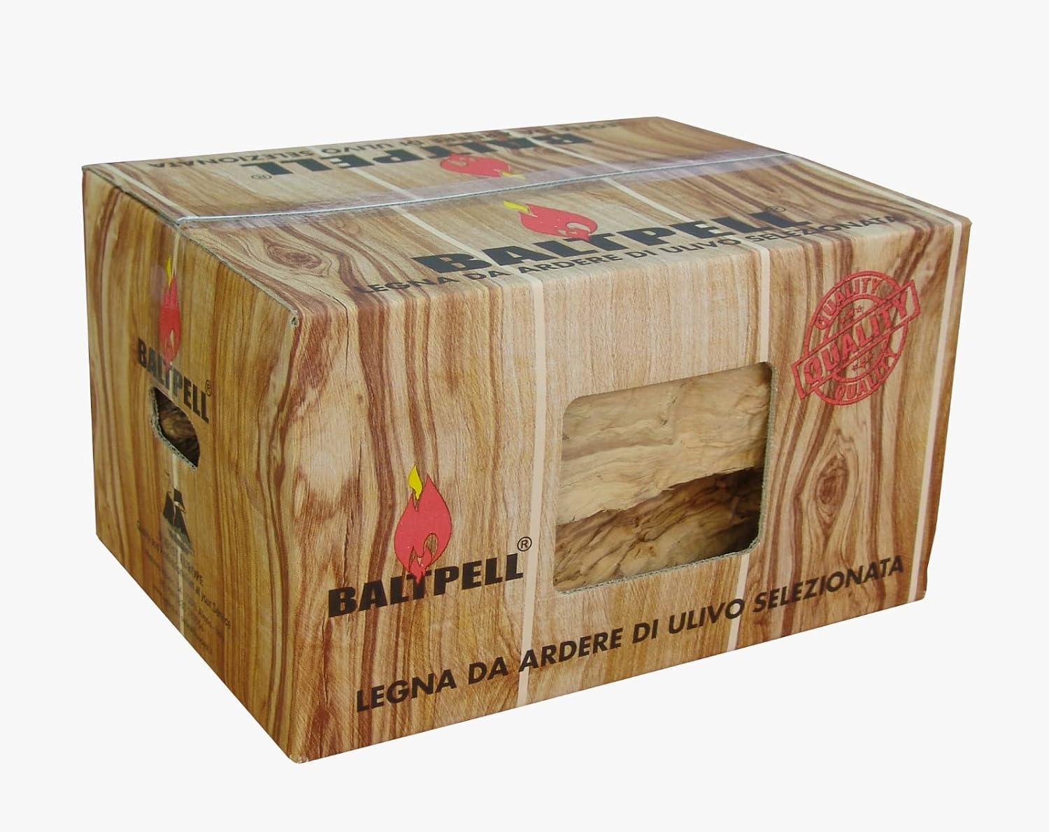 Legna da Ardere di Ulivo BALTPELL - Bancale 48 Scatole (480KG)