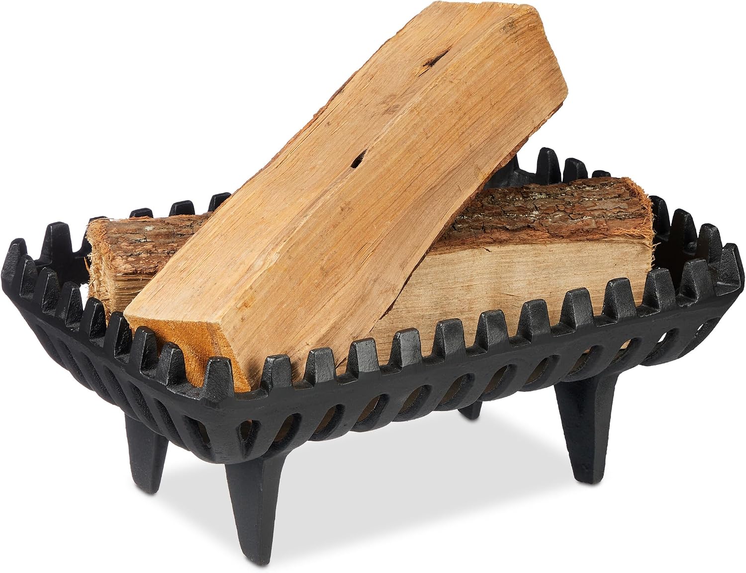 Bruciacamino Relaxdays Ghisa, 15x37x26 cm