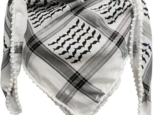 Sciarpa Kefiah Palestinese Autentica 48x48" Cotone