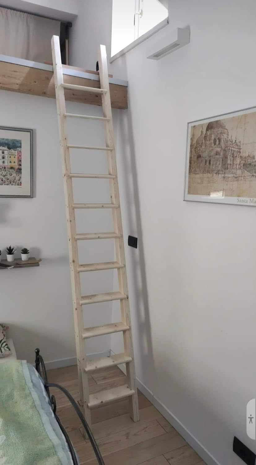 Scala in legno massello cm 200x35 - Alta resistenza