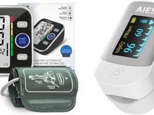 AIESI Misuratore pressione A6 + Saturimetro digitale