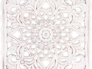 Pannello decorativo in legno intagliato 30x30 cm